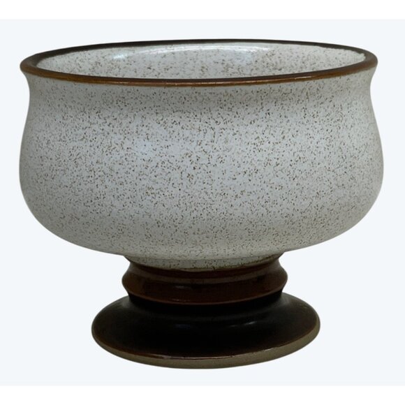 4 Denby Langley Stoneware Red Rust Potters Wheel Hand Painted Sherbets - Picture 5 of 10